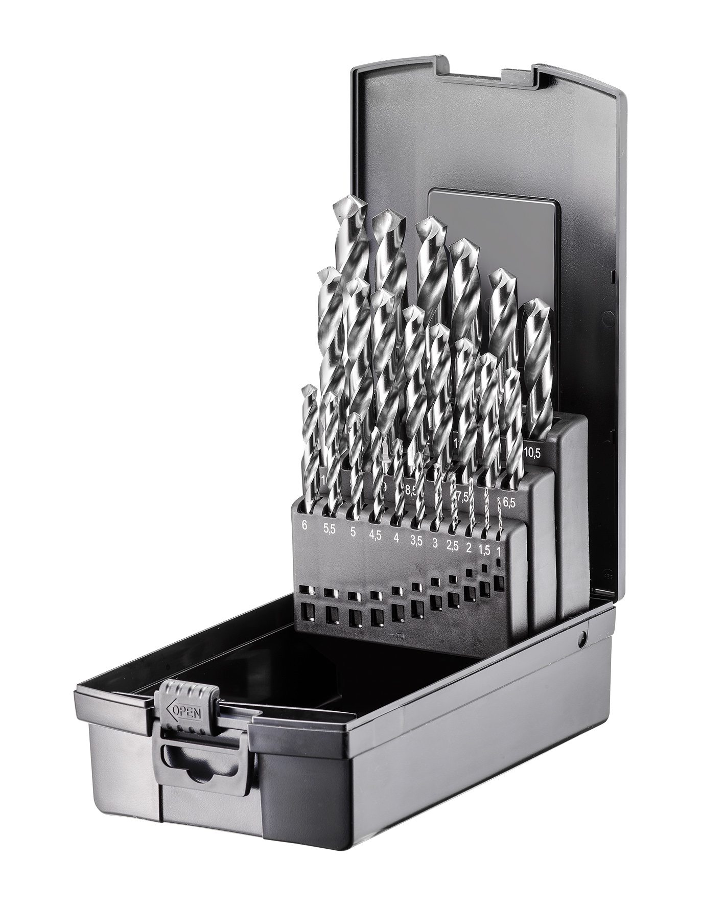 Fortec Basic Spiralbohrer-Satz HSS-G 25-tlg.