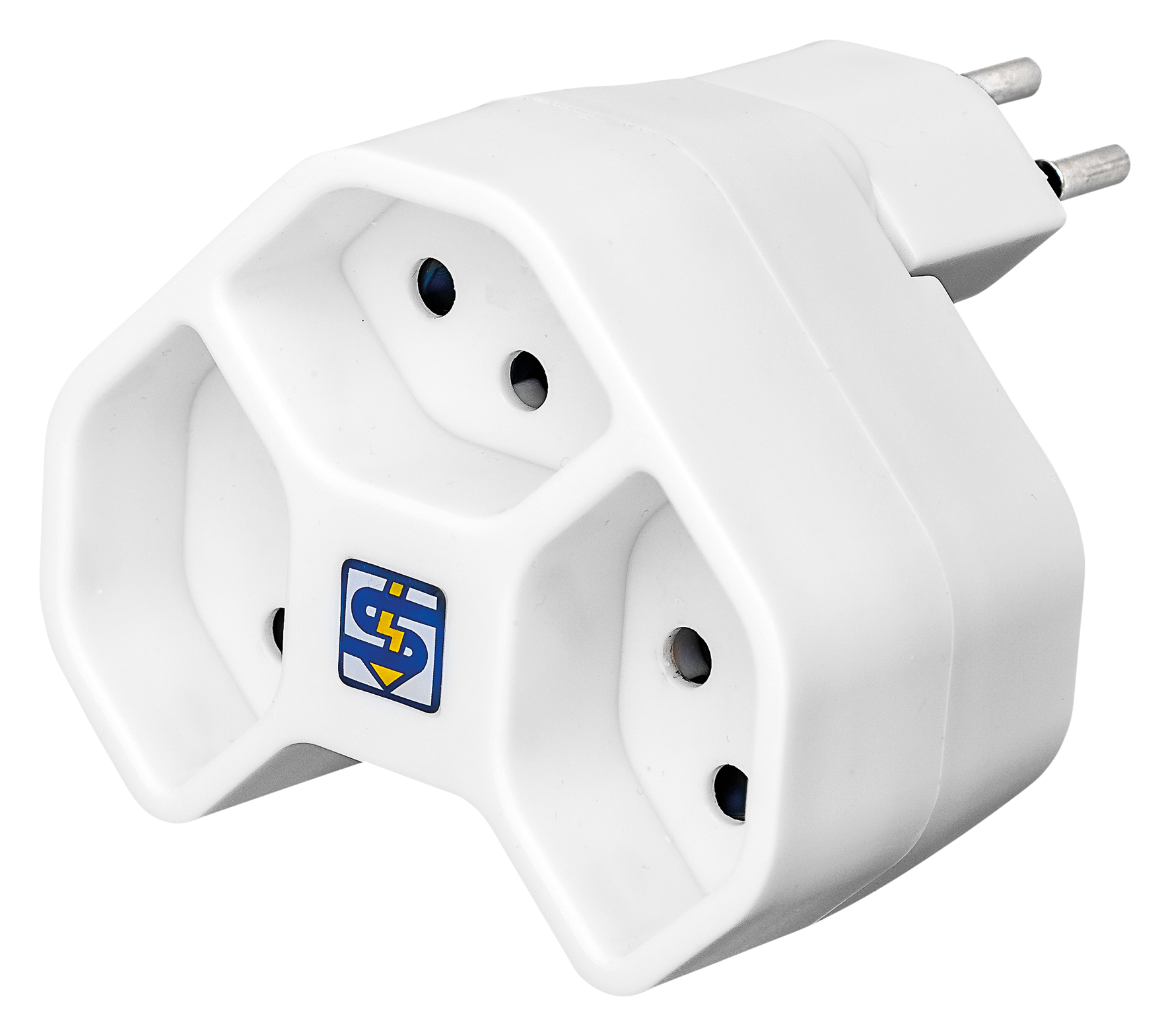Steffen Mehrfachadapter weiss 3xT13 drehbar
