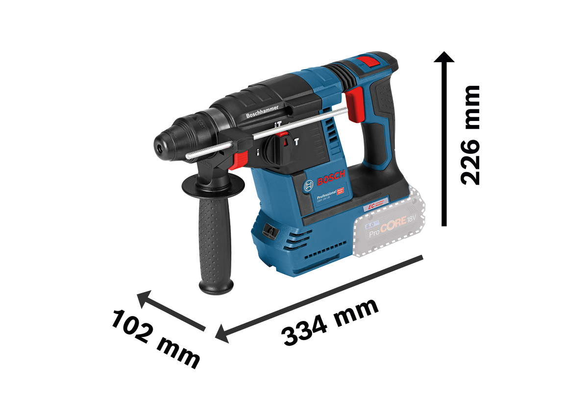 Bosch Akku-Bohrhammer GBH18V-26 KIT, Bild 3