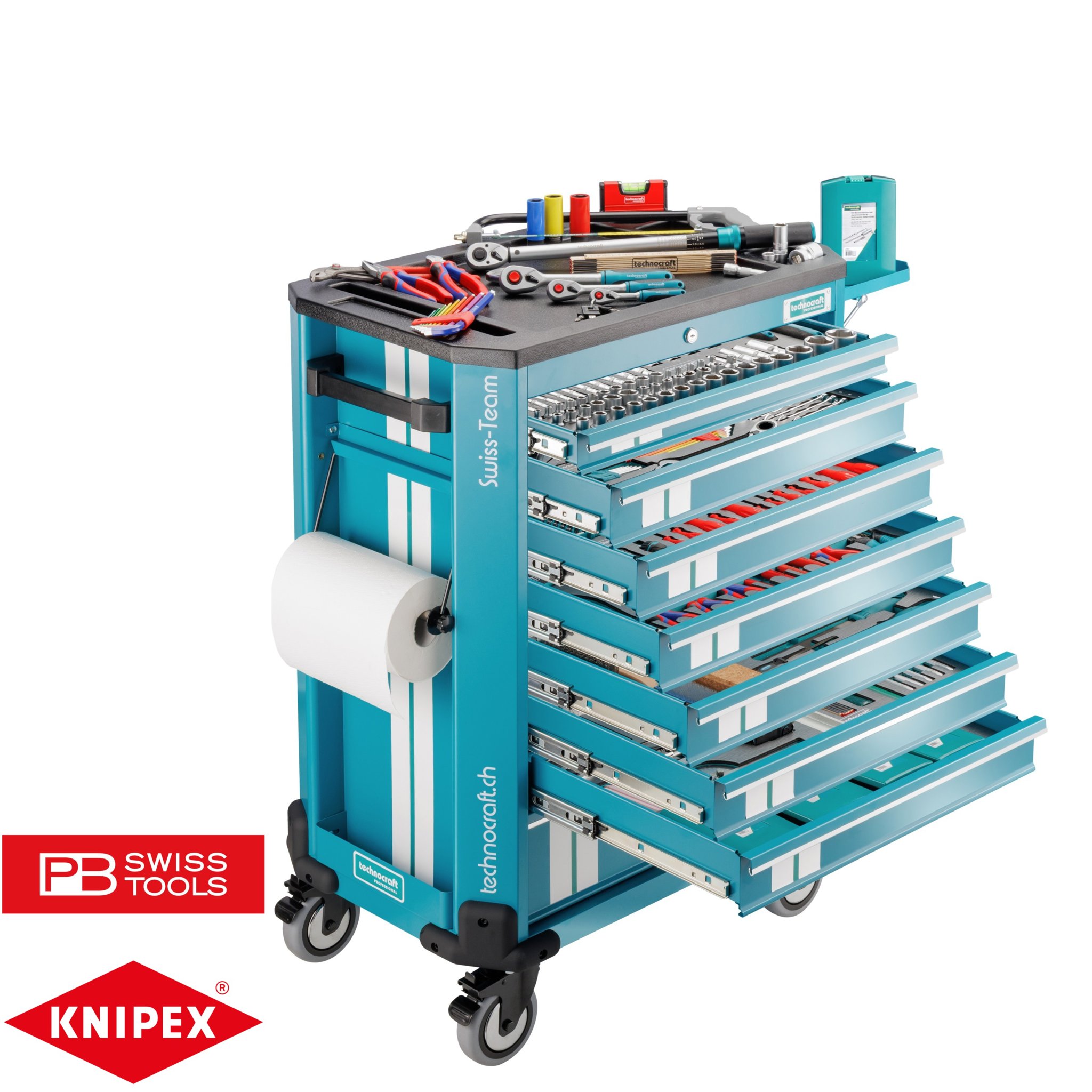 Technocraft Werkstattwagen Swiss Team Plus+ Pro 743-tlg
