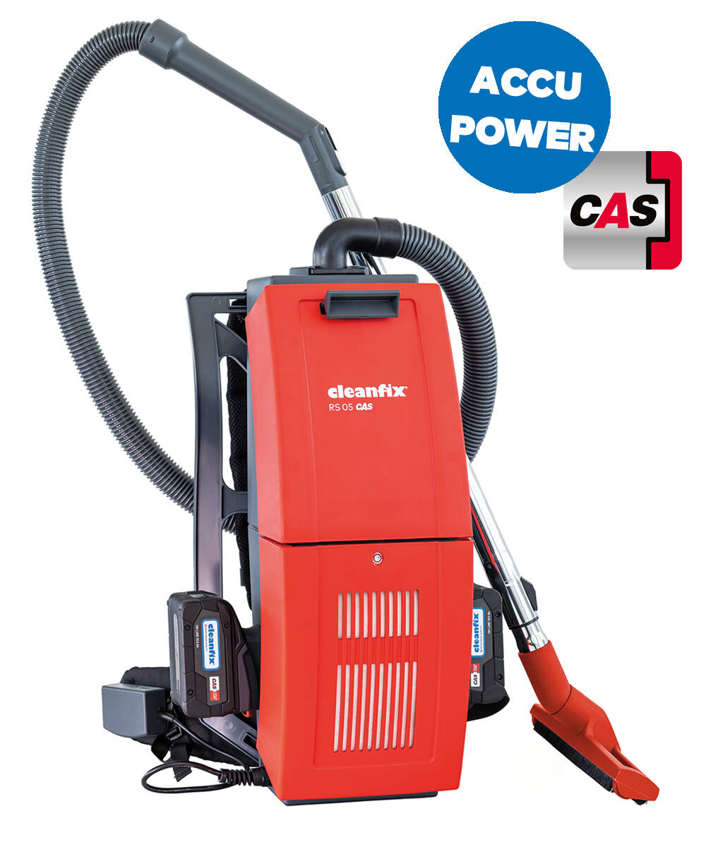 Cleanfix Akku-Rucksackstaubsauger RS05 CAS Set