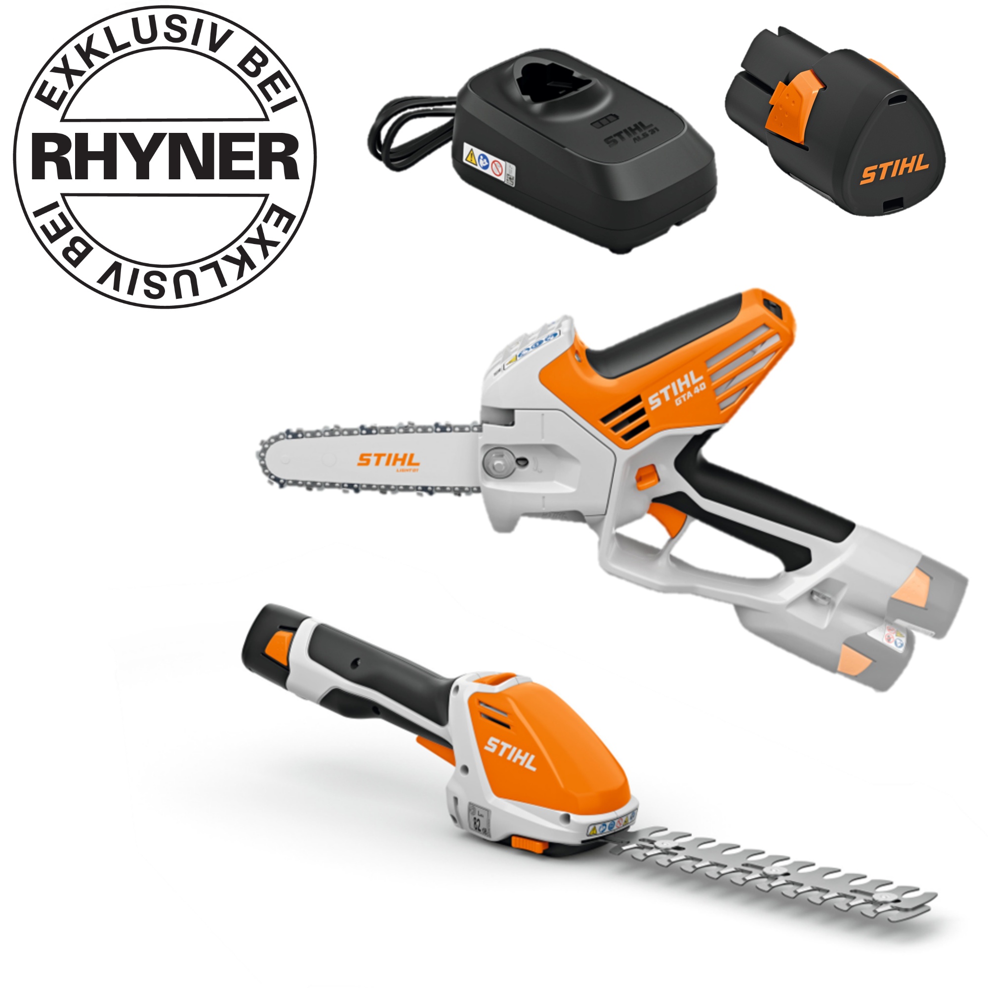 STIHL Gartengeräte GTA 40 und HSA 26 RHYNER-Set